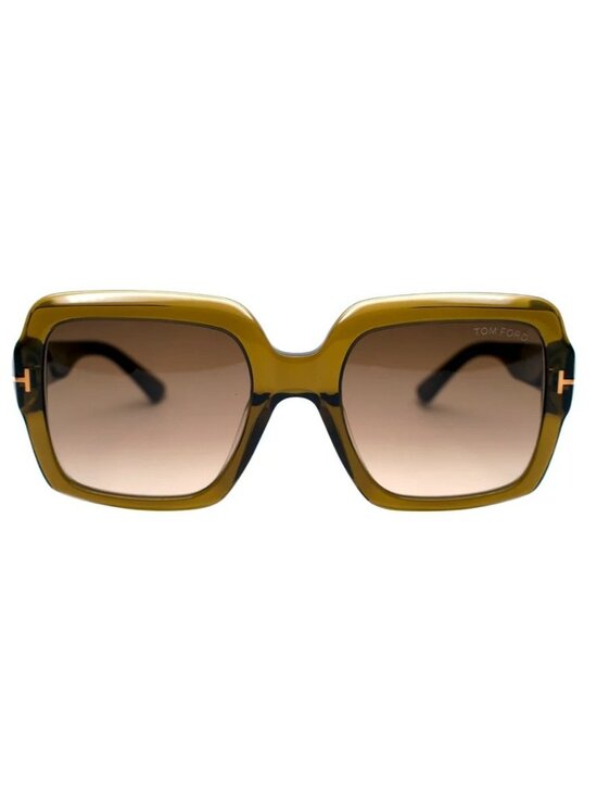 NEW TOM FORD SUNGLASSES KAYA TF1082 51F WOMEN SQUARE OLIVE EYEWEAR FT1082/S main image 4